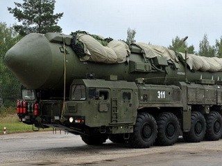 Một tên lửa liên lục địa của Nga - Ảnh: AFP
